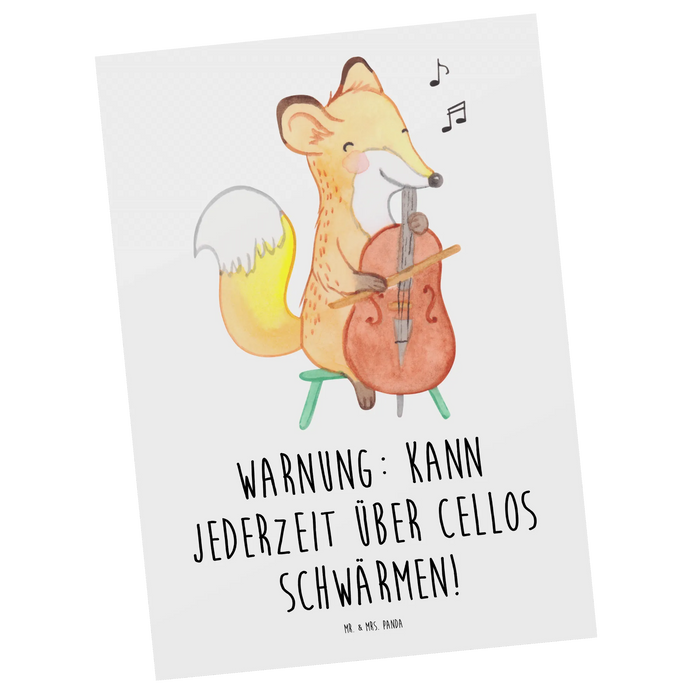 Postkarte Cello Schwärmerei