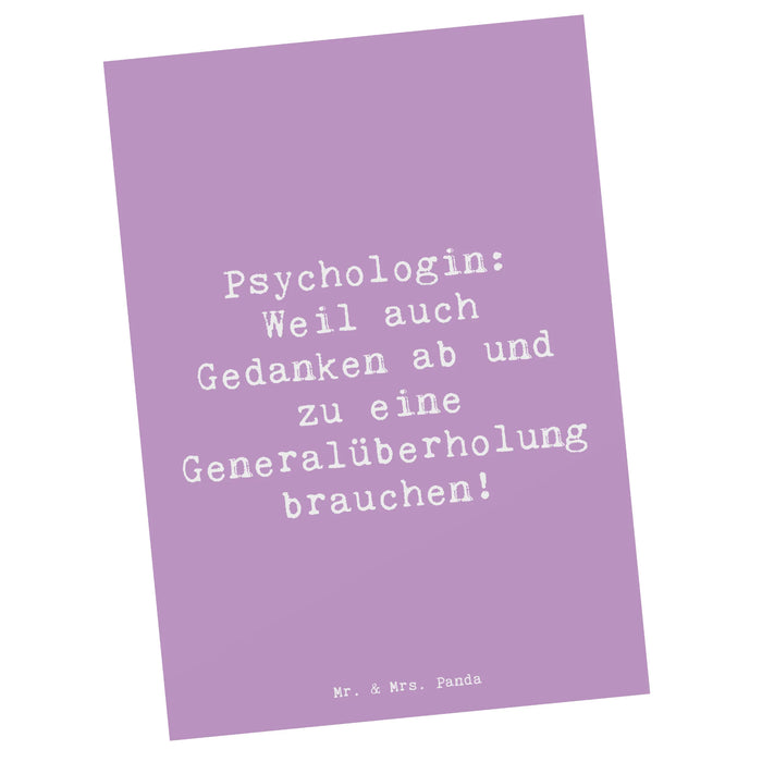 Postkarte Spruch Psychologin Gedanken