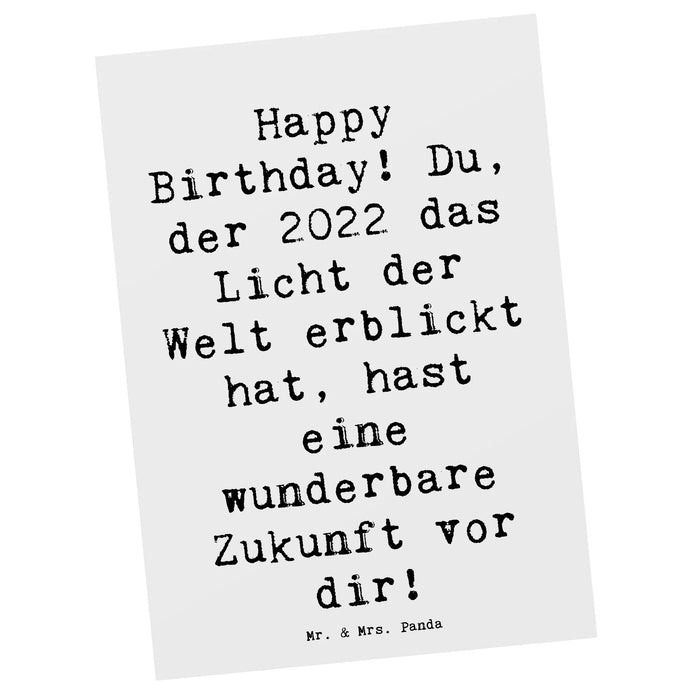 Postkarte Spruch 2022 Geburtstag