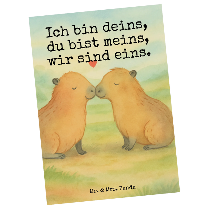 Postcard Capybara love Design