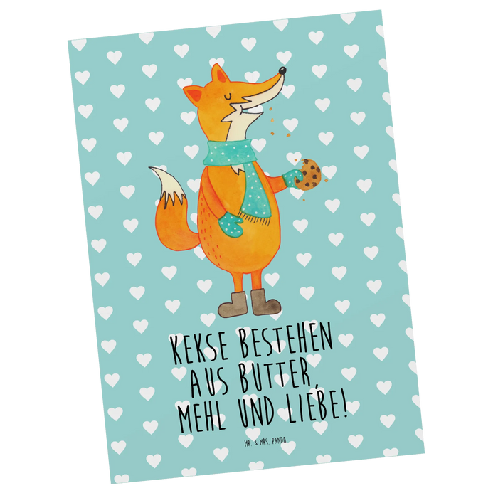 Postcard Fox biscuit
