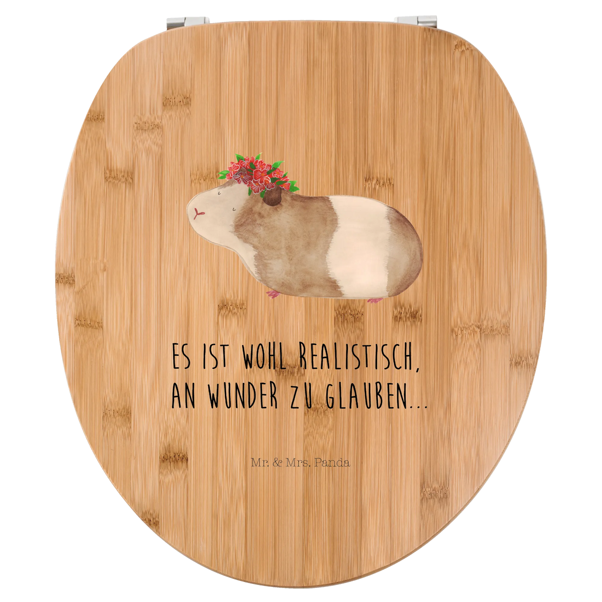 Motif toilet seat Guinea pig wisdom small animals, gift ideas, gifts, card, animal lover, special gifts, good mood, funny sayings, hand drawn, cute animal motives, cute, wonderland, guinea pig, wisdom, flower child, saying, reality, wonder