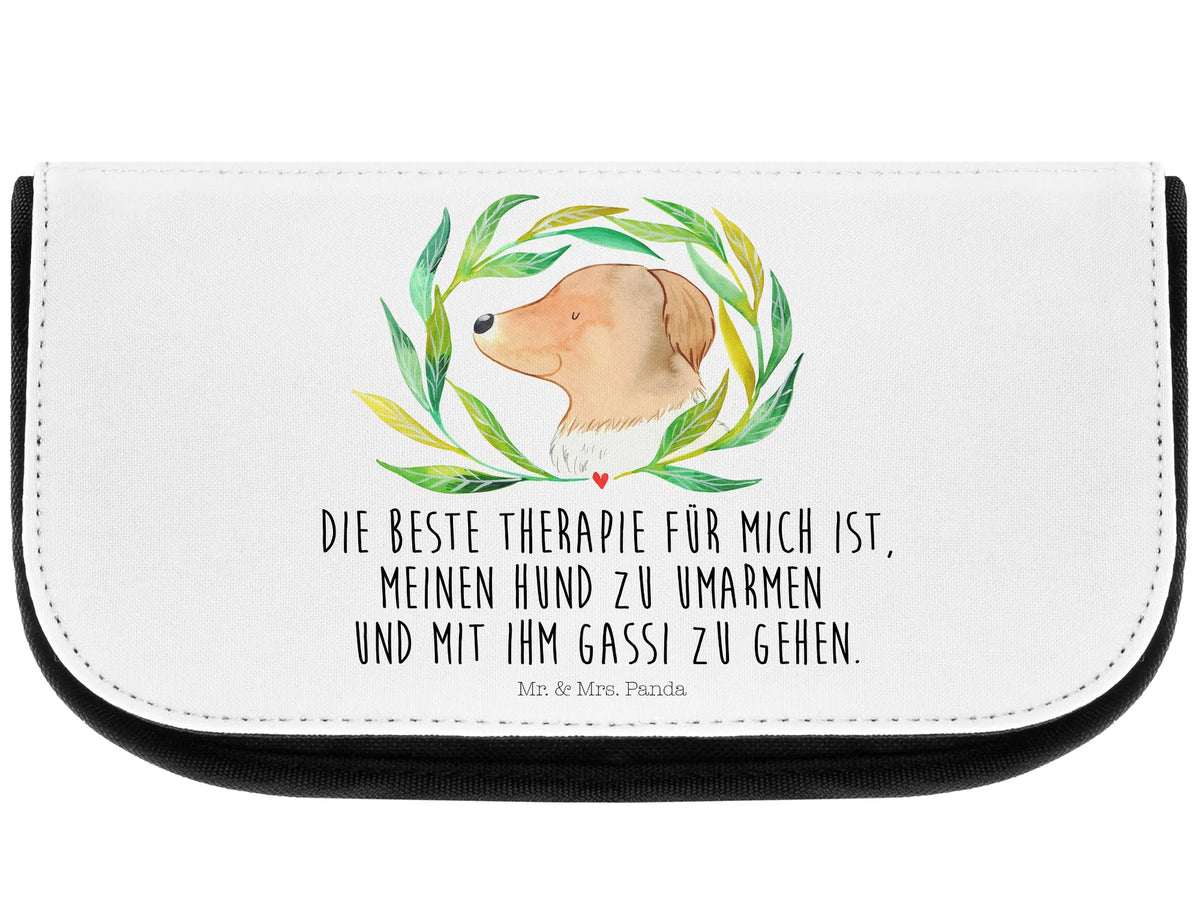 Cosmetics bag Dog Flower