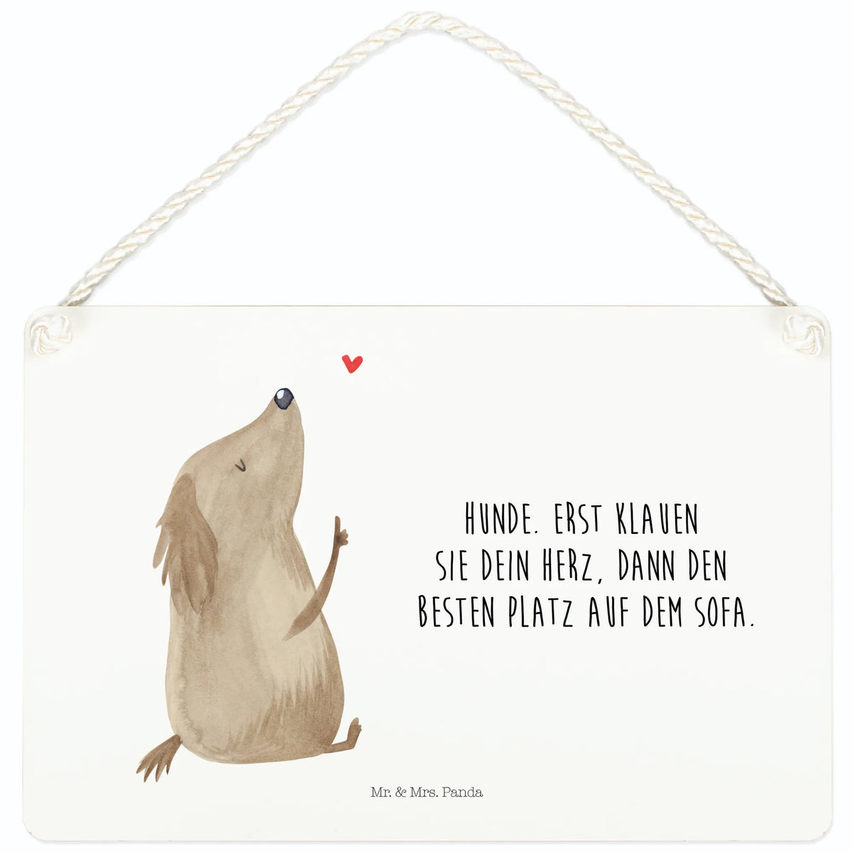 Decorative sign Dog Love