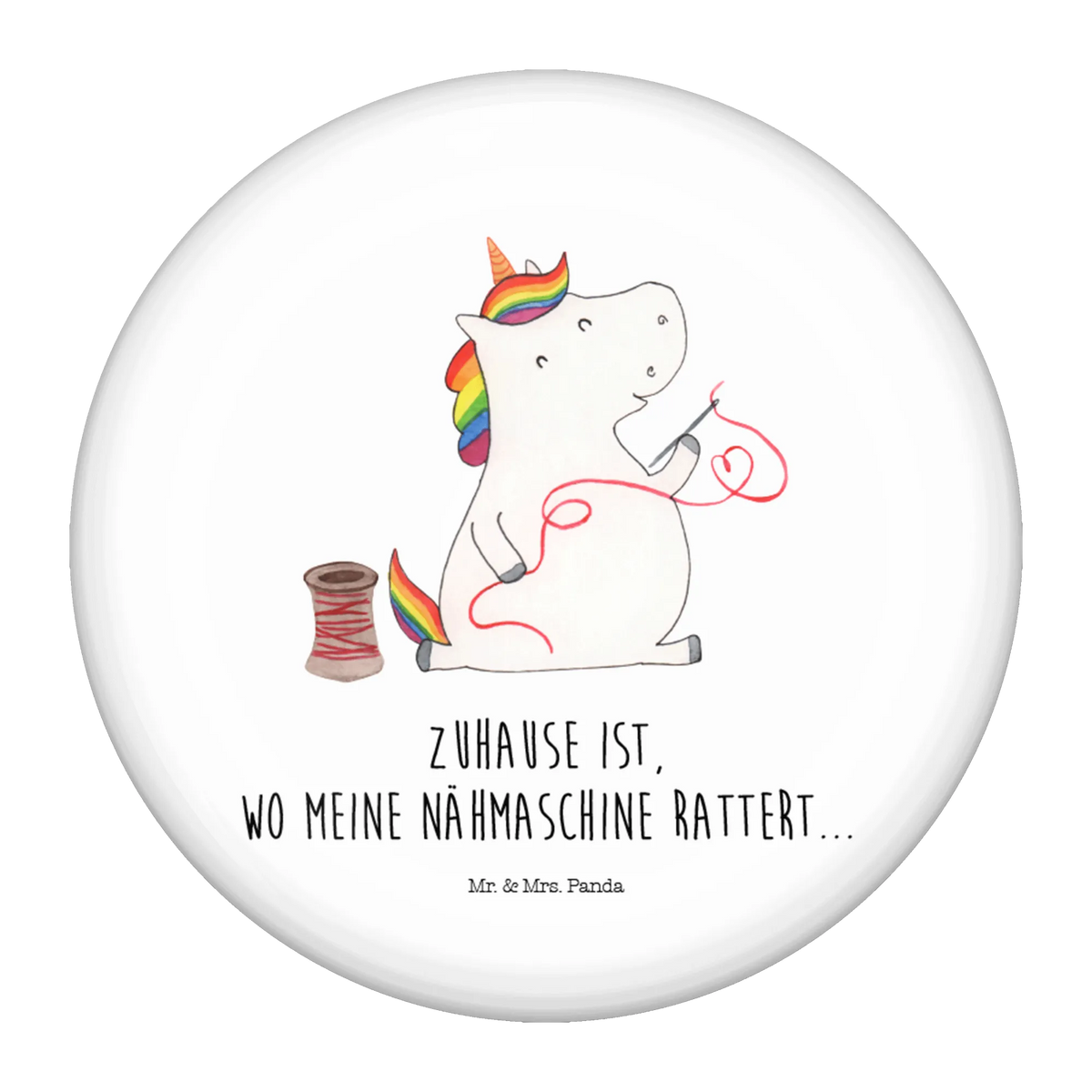 Button unicorn seamstress