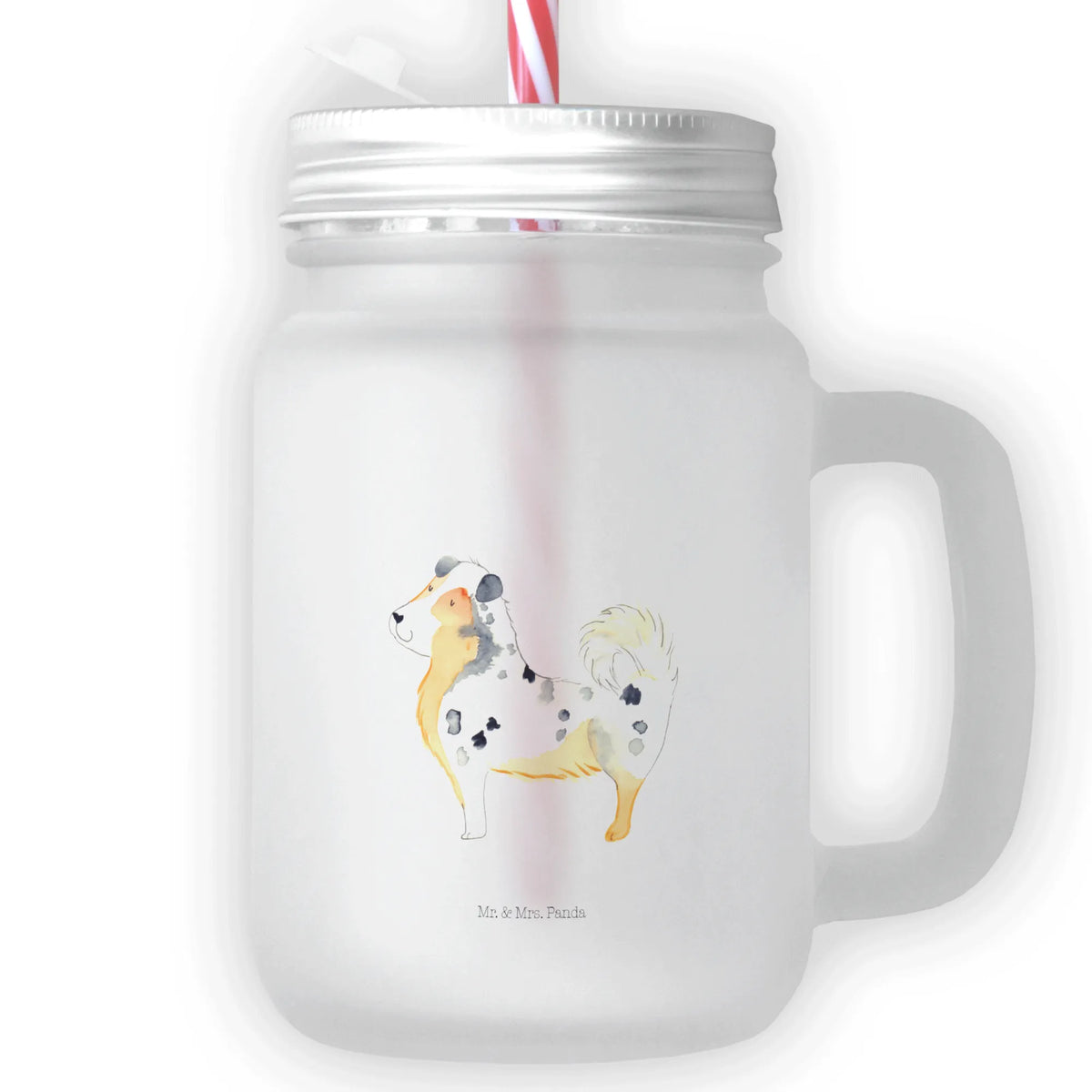 Szklanka Mason Jar Pies Owczarek australijski