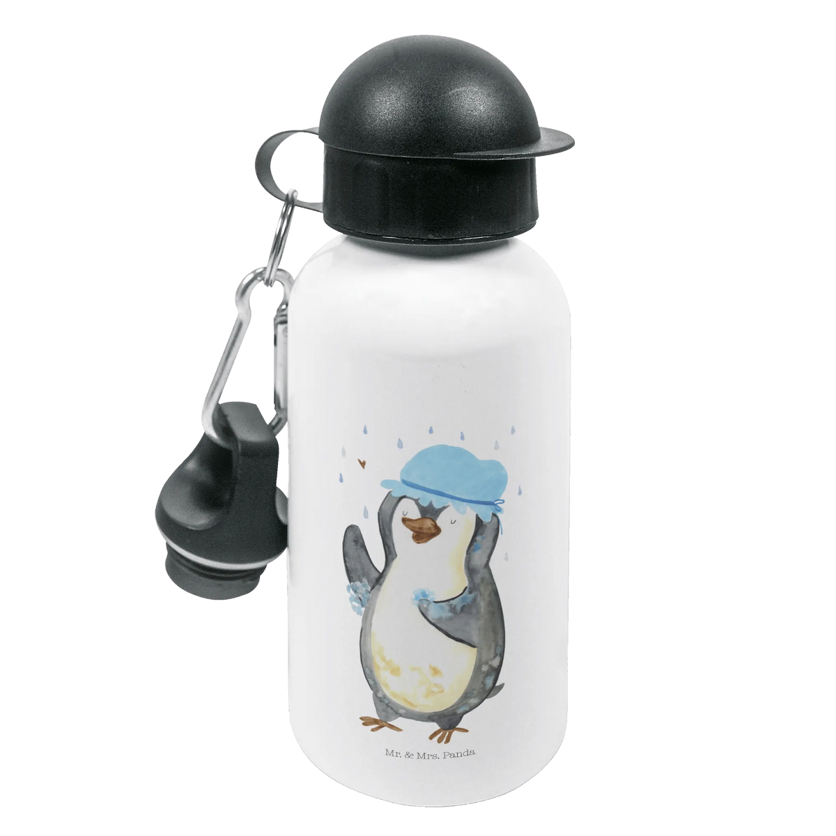 Kindertrinkflasche Pinguin Duschen
