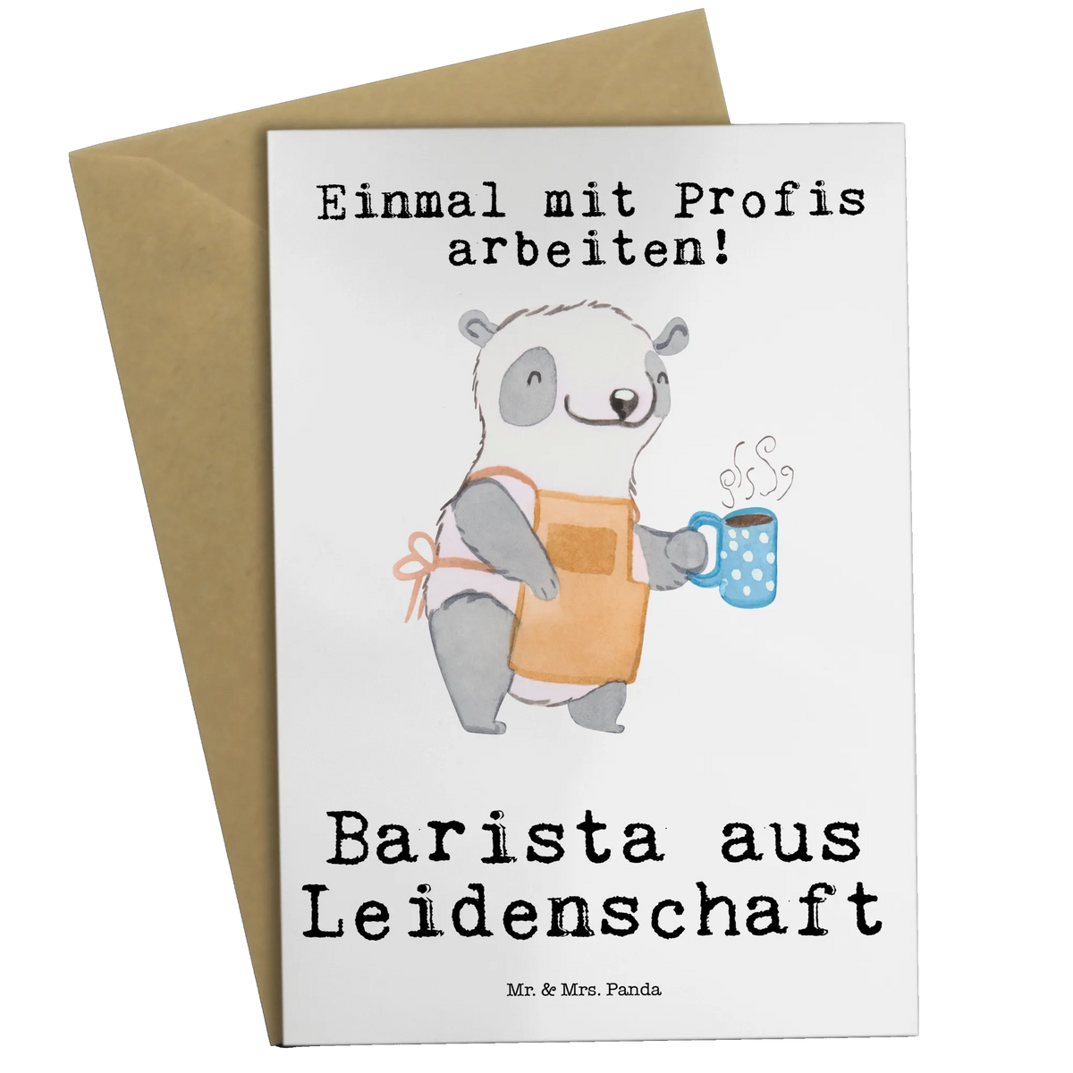 Greetings card Barista Passion birthday card, wedding card, folding card, invitation card, greeting card, gift, gift idea, best, farewell gift, passing exam, anniversary, retirement, promotion, job start, sayings, funny, profession