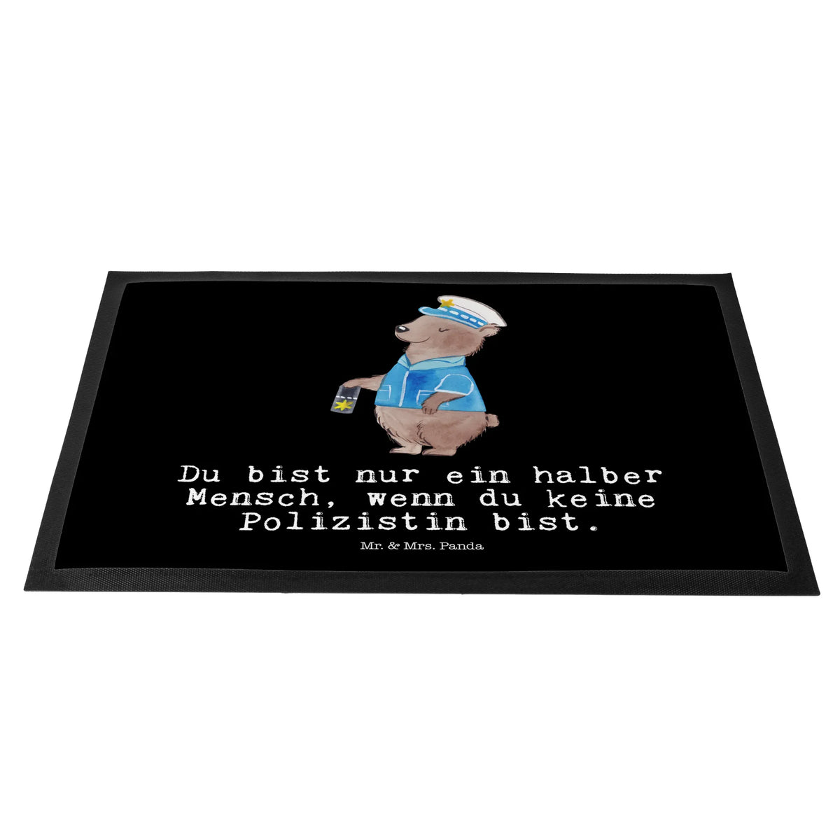 Doormat Policewoman heart gift, gift idea, best, farewell gift, passing exam, anniversary, retirement, promotion, job start, sayings, funny, profession