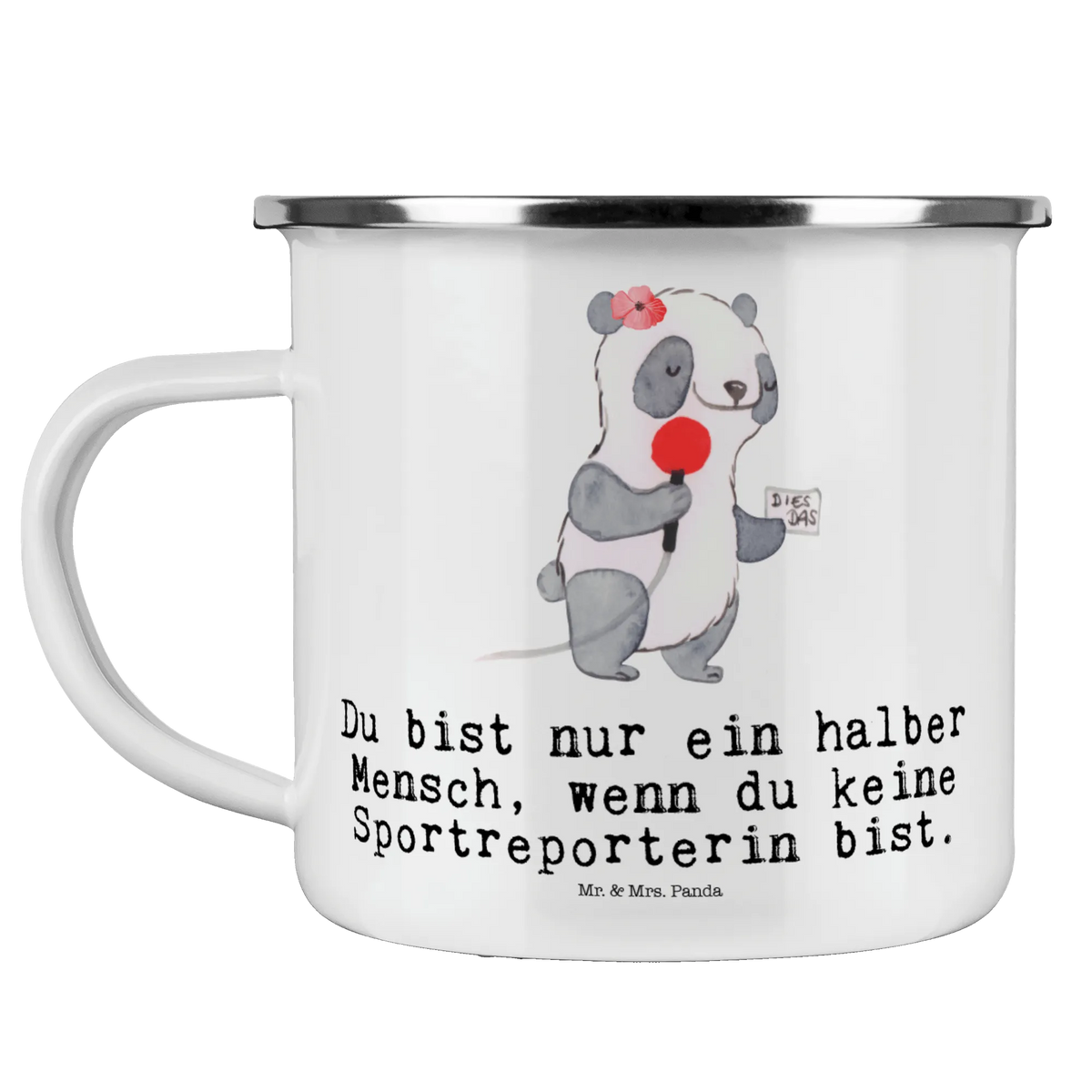 Camping Emaille Tasse Sportreporterin Herz outdoortasse, Emaille Tasse, Blechtasse, Outdoor Becher, wanderbecher, Emaille Becher, Campingtasse, Emailletasse, Kaffeepott, metallbecher, blechbecher, Outdoor Tasse, Motivtasse, Reisebecher, emaillebecher, Campingbecher, becher emaille, Teetasse, Pott, reisetasse, Haferl, wandertasse, Tasse Emaille, Teebecher, Geschenk, Schenken, Jubiläum, Danke, Dankeschön, Beruf, Ausbildung, Abschied, Rente, Kollege, Kollegin, Arbeitskollege, Mitarbeiter, Firma