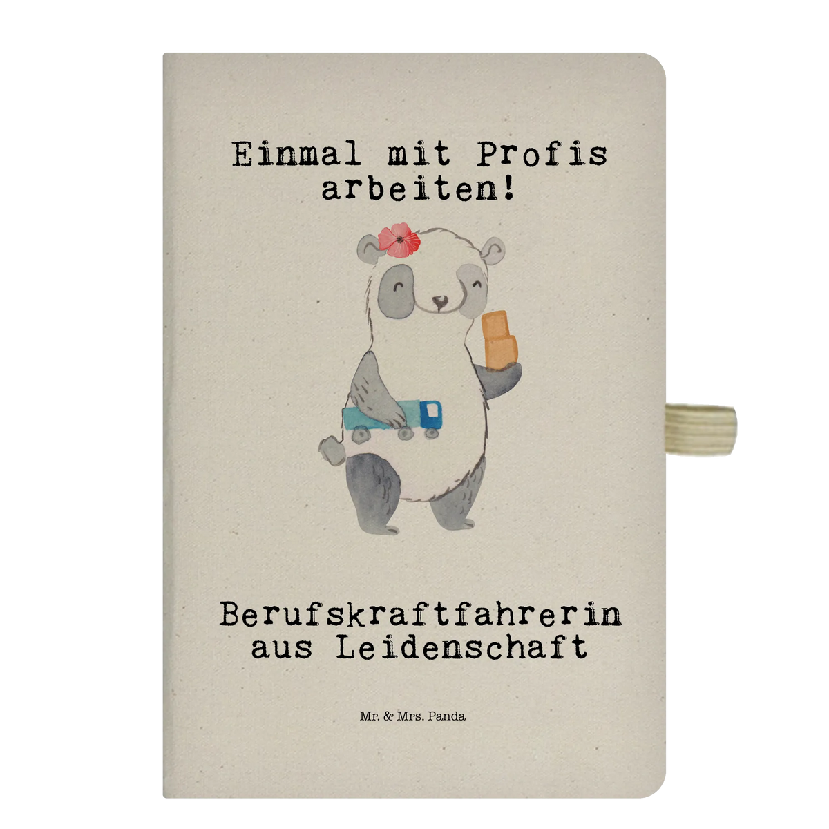 Bawełniany notes DIN A5 kierowczyni pasja Prezent, Dziękuję, Zawód, Wykształcenie, Jubileusz, Pożegnanie, Emerytura, Kolega, Koleżanka, Dawać, Pracownik, Współpracownik, Dziękuję bardzo