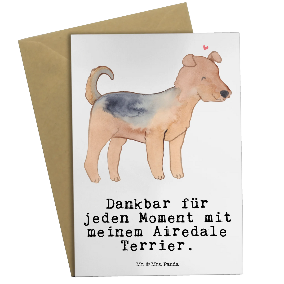 Grußkarte Airedale Terrier Moment