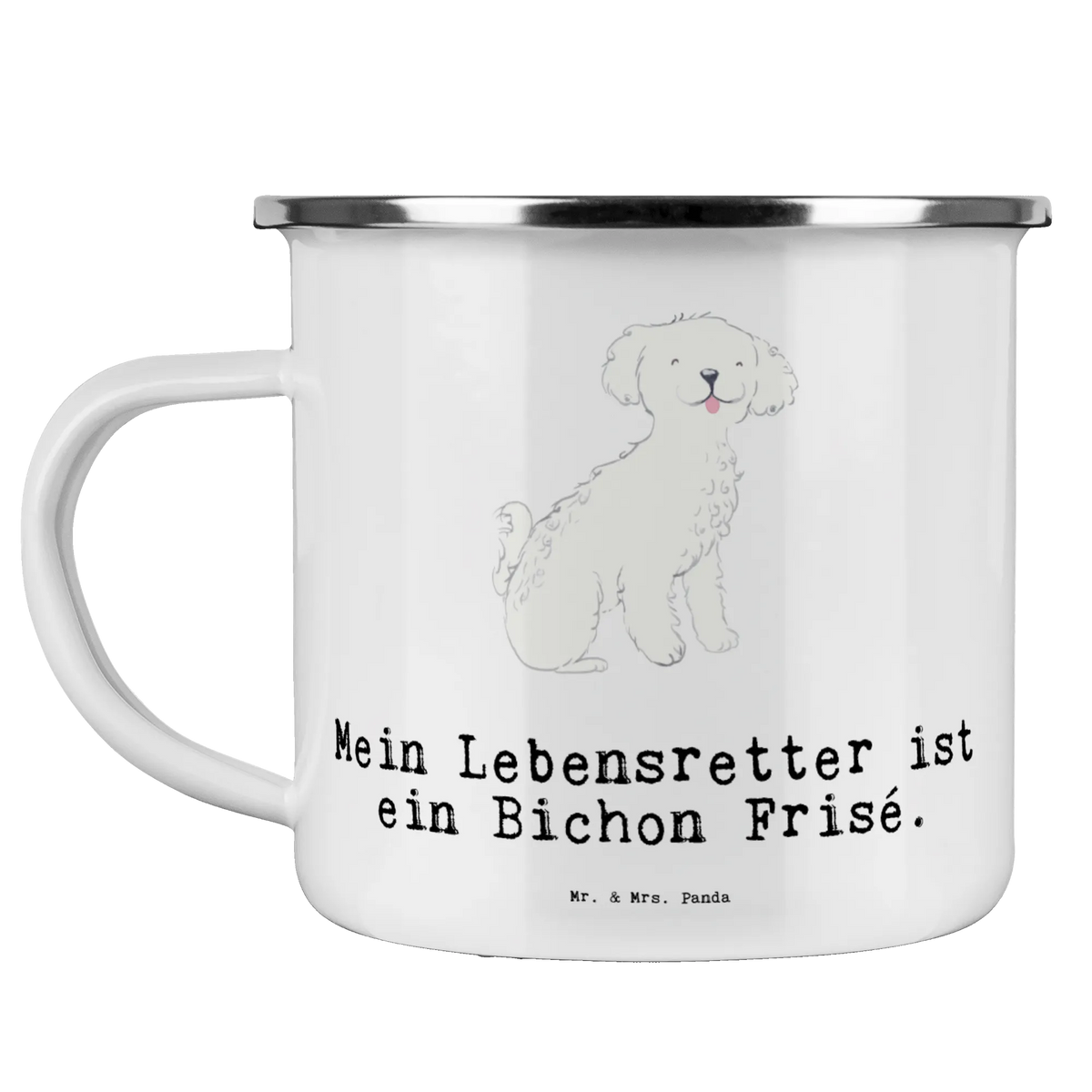 Enamel camping mug Bichon Frise Lifesaver metal cup, outdoor cup, camping metal cup, enamel mug, camp coffee mug, adventure mug, travel mug, camper mug, hiking mug, campfire mug, stainless steel drinking cup, enamel drinking mug, camping mug, steel mug for camping, backpacking mug, lightweight camping mug, enamel camping cup, metal camping mug, bushcraft mug, tin coffee cup, Dog, dog breed, purebred dog, dog owner, gift, animal lover, giving, puppy