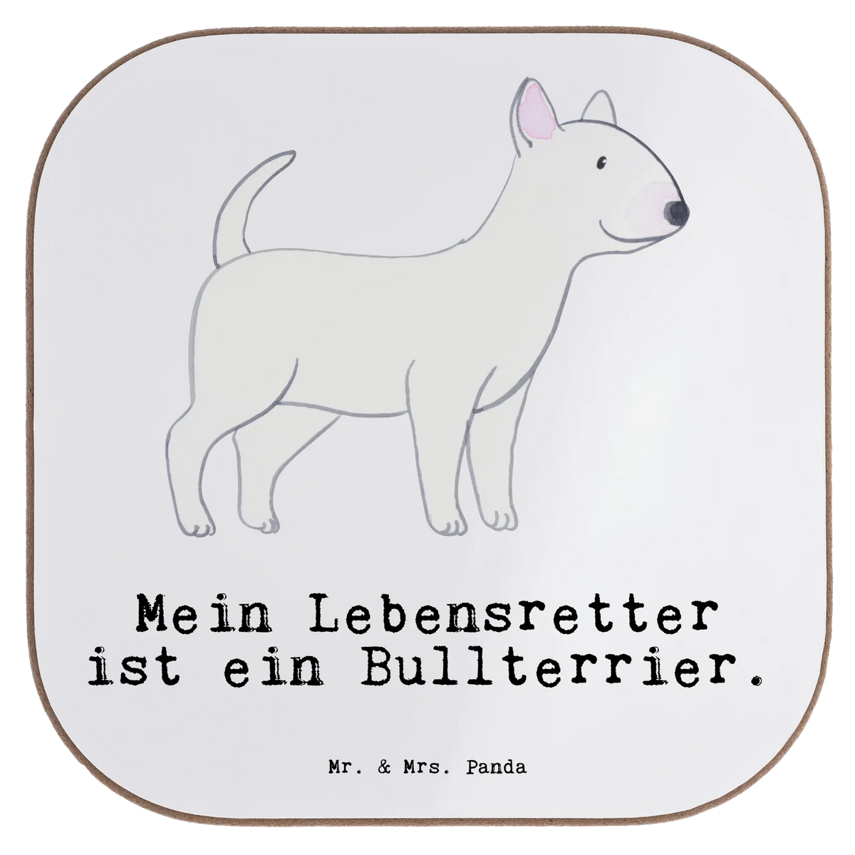 Square coaster Bull Terrier Lifesaver gift, presents, Coasters, breakfast, gifts, glass coasters, party, Dog, dog breed, purebred dog, dog owner, animal lover, giving, puppy
