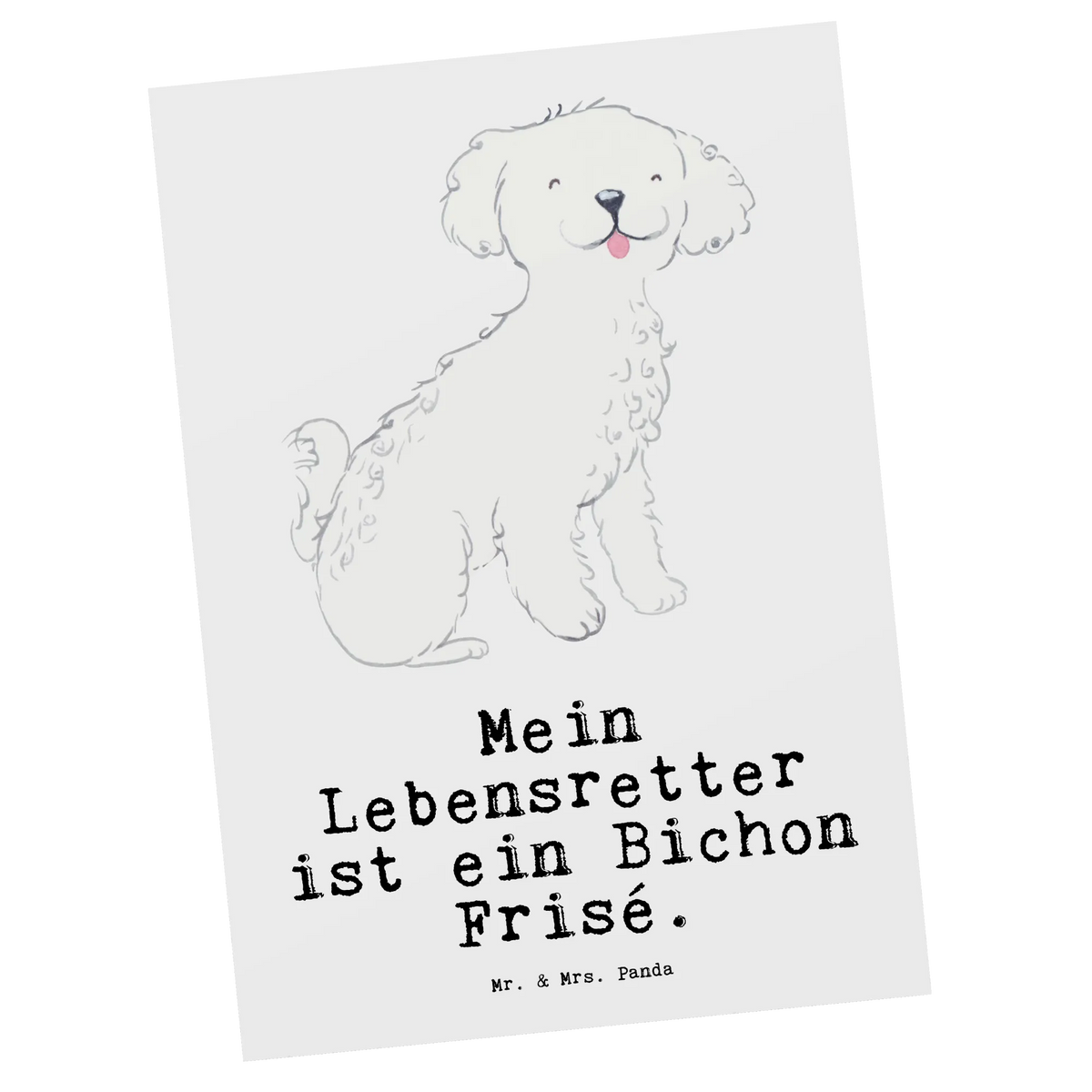 Postkarte Bichon Frisé Lebensretter Fotokarte, spruchkarte, Ansichtskarte, Designkarte, Ansichtskarten, Grußkarte, Motivkarte, Postkarten, Postkarte, Kunstkarten, kunstkarte, einzelkarte, bildkarte, Geschenk, Schenken, Hund, Hunderasse, Rassehund, Hundebesitzer, Tierfreund, Welpe, Bichon Frisé