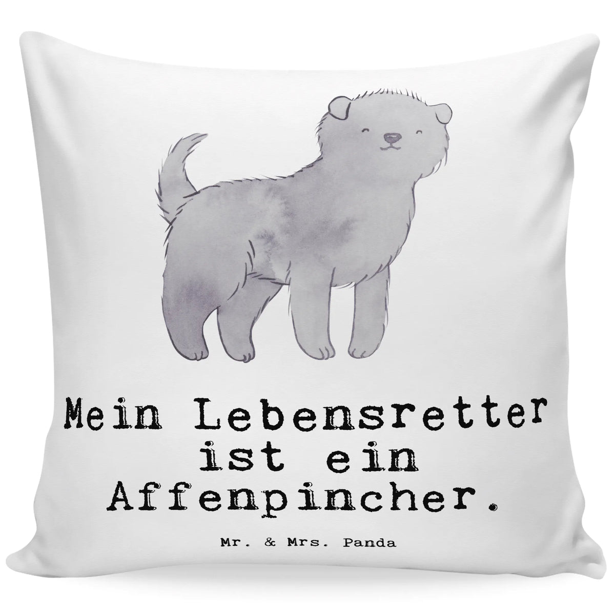 Cushion Affenpinscher Lifesaver couch, settee, pillow case, Pillow, fluffy, soft, cushion, pad, bed, bedroom, 40 x 40, pillows, sofa, 40x40, Dog, dog breed, purebred dog, dog owner, gift, animal lover, giving, puppy