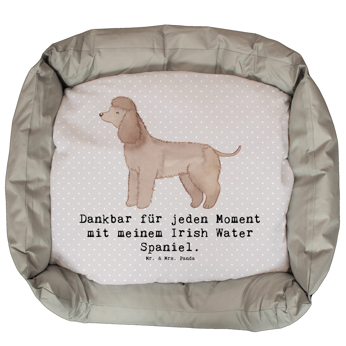 Dog bed Irish Water Spaniel moment Dog, dog breed, purebred dog, dog owner, gift, animal lover, giving, puppy