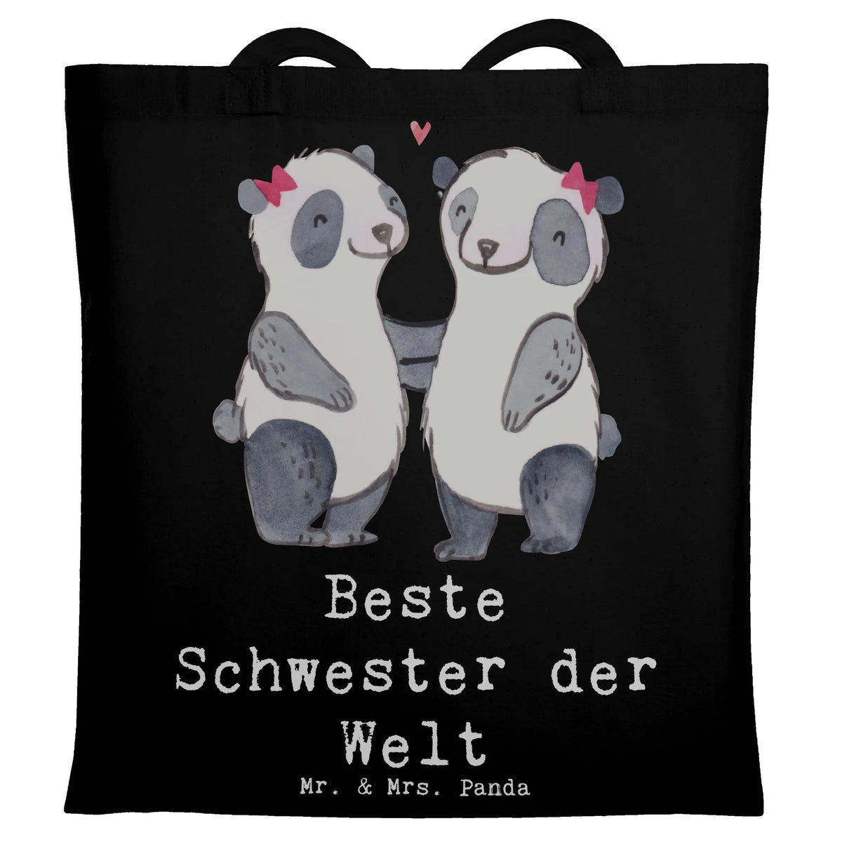 Tote bag panda best sister in the world gift, birthday, gift idea, birthday present, giving, thank you, for, make you happy, gift tip, Sisters, Gift, Children, Trifle, Best, Siblings, Daughter