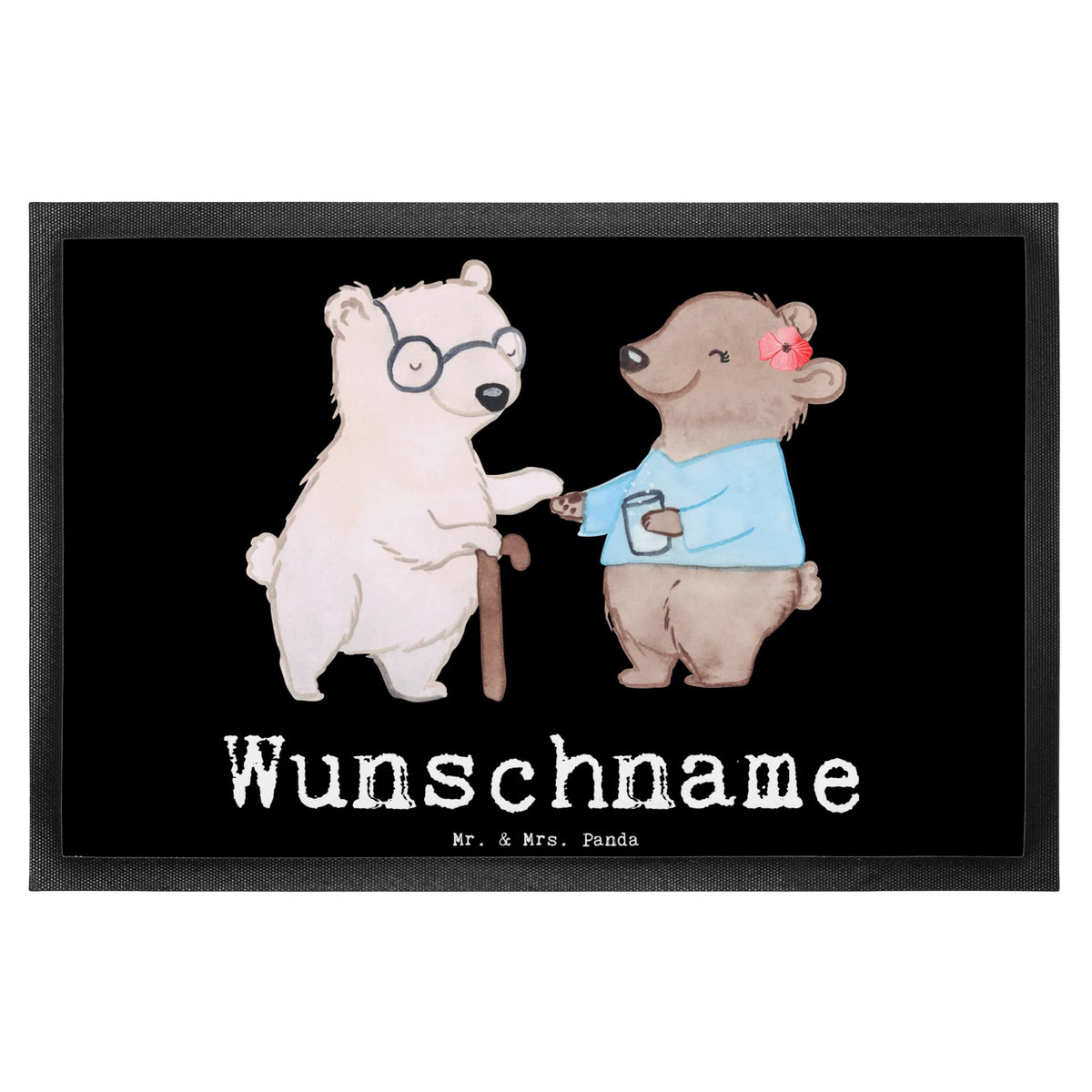 Spersonalizowana wycieraczka opiekunka osób starszych serce Zawód, Wykształcenie, Jubileusz, Pożegnanie, Emerytura, Kolega, Koleżanka, Prezent, Dawać, Pracownik, Współpracownik, Firma, Dziękuję, Dziękuję bardzo