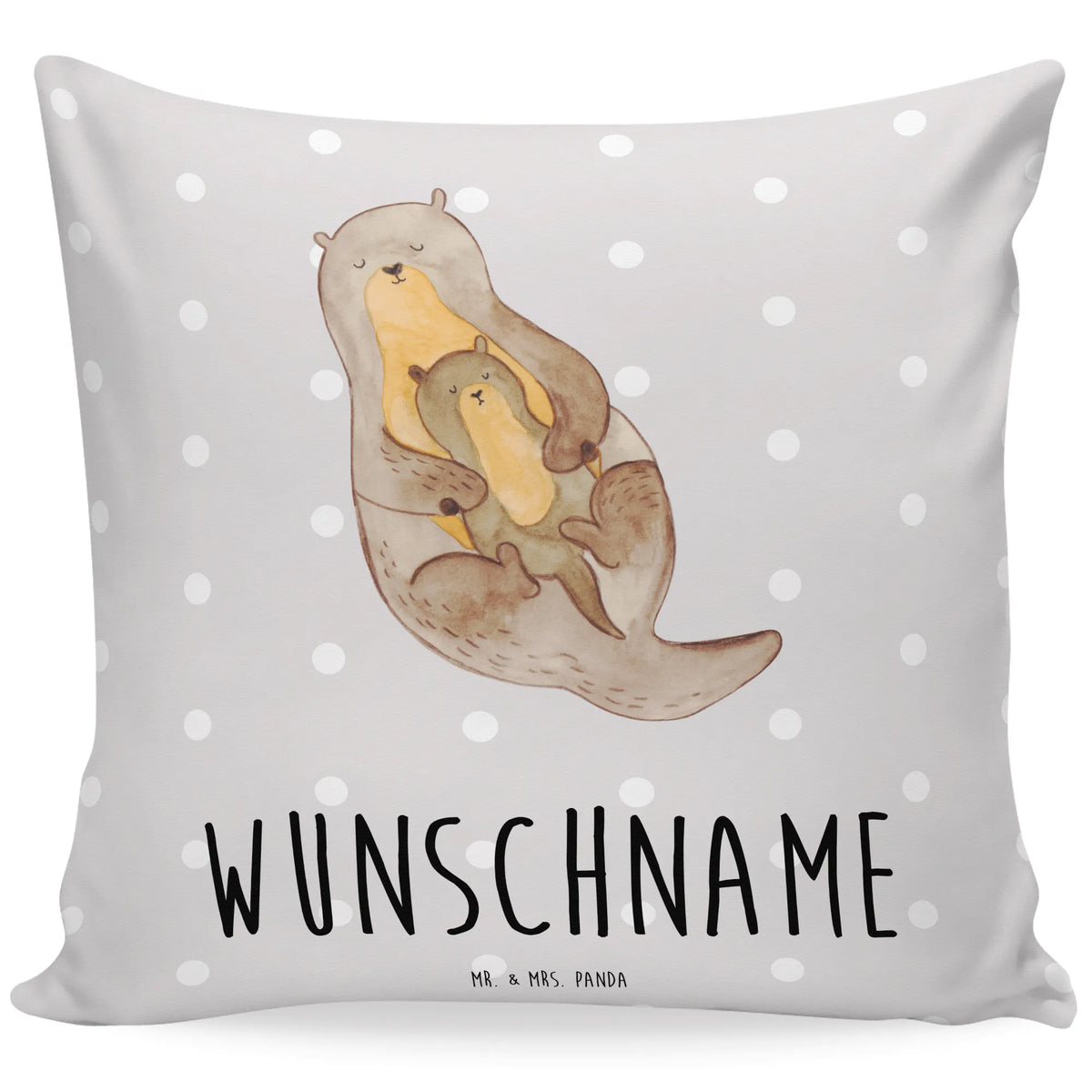 Personalizowana poduszka wydra dziecko Kuna, wydra, morska wydra