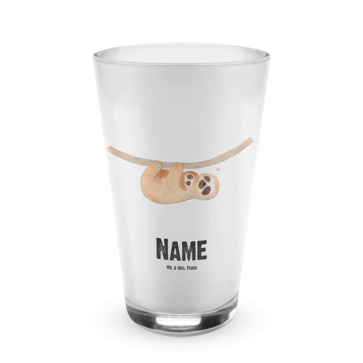 Personalised glass sloth child Sloth, sloth, trend animal, love, mother, birth, baby, child, mom