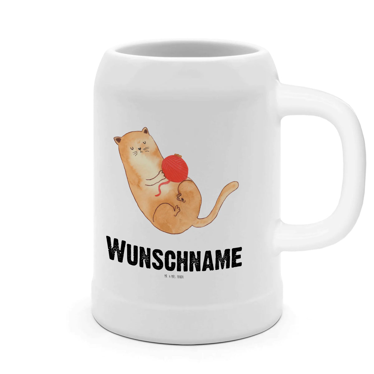 Personalised beer mug Cat Wool animal lover, tomcat, kitty, meow, kitten, housecat, mama cat, love cats, cat image, cat fan, cat lover, cat fancier, cat decoration, gift for cat lover, cat owner, funny cats, cat sayings, cat motto, funny cat gifts, fan merchandise, cat stuff, play, pet, wool, playful, pussy, ball of wool