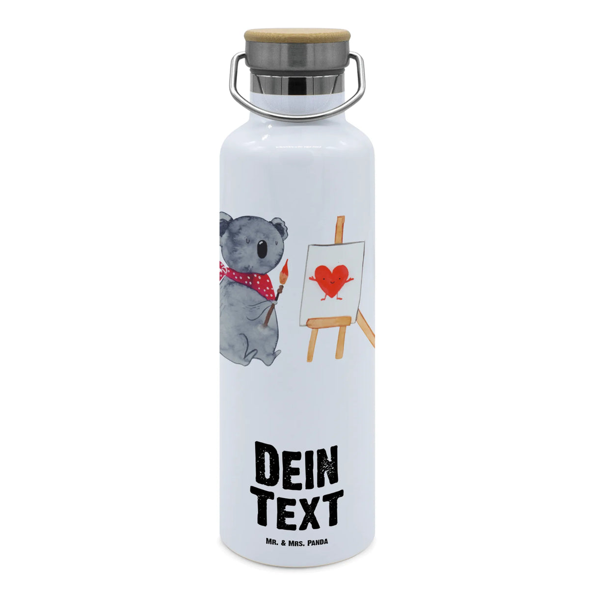 Personalizowana butelka na wodę koala artysta Koala, niedźwiedź koalowy