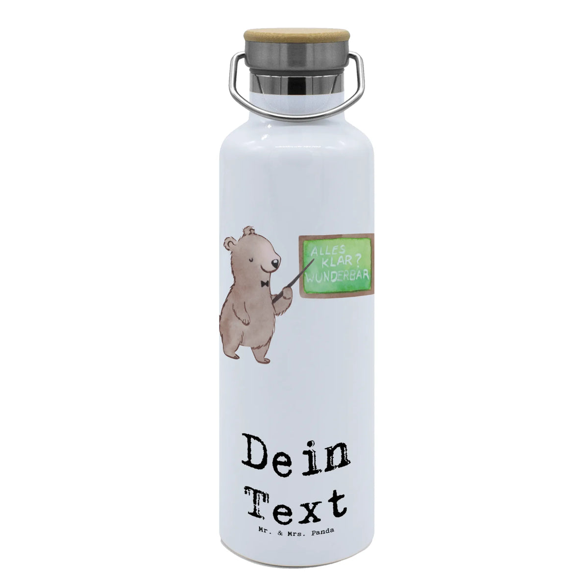Personalised drinks bottle Tutor heart gift, gift idea, best, farewell gift, passing exam, anniversary, retirement, promotion, job start, sayings, funny, profession