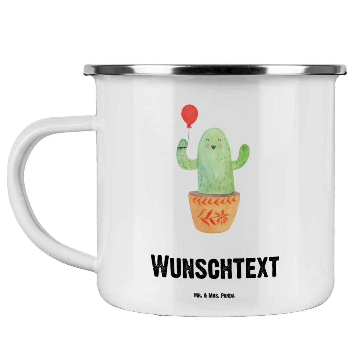 Personalised enamel cup cactus balloon cactus, cactuses, plants, cactus plant, small green cactus, cacti, boyfriend, new start, education, girlfriend, exam, office life, stress, office, balloon, joy