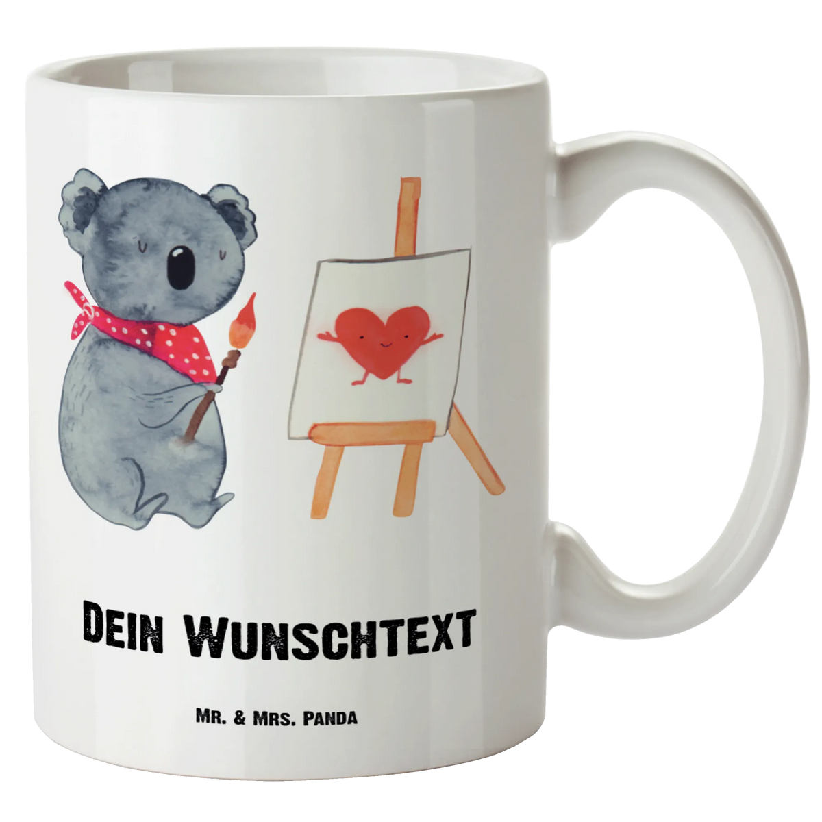 Personalizowany XL kubek koala artysta Koala, niedźwiedź koalowy