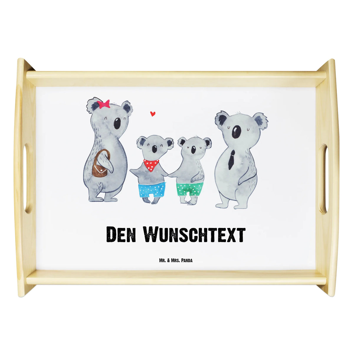 Personalised serving tray Koala family with two kids Family, Father's Day, Mother's Day, brother, sister, Mom, Dad, family life, family, koala, favourite family, koala bear, family time, best family, koala family