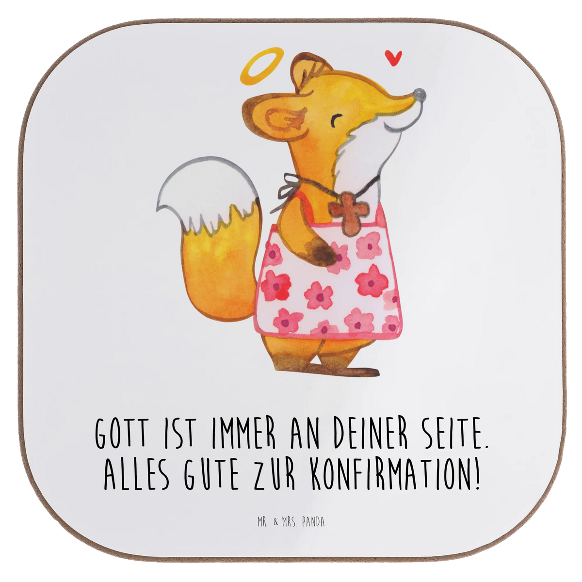 Untersetzer Fuchs Konfirmation Mädchen