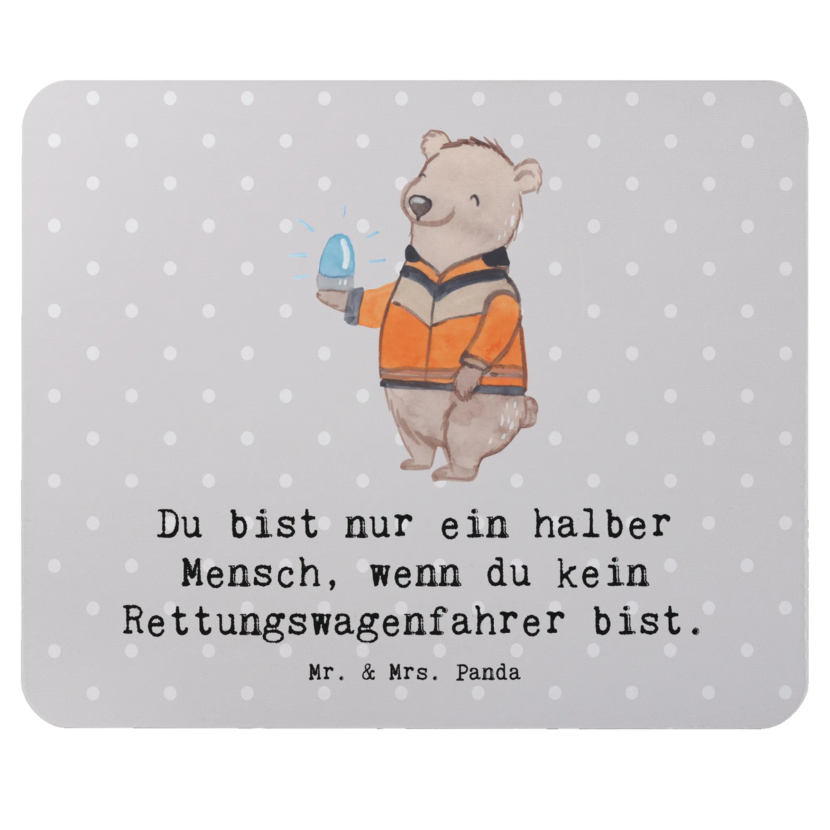 Mouse mat ambulance driver Heart gift, sayings, gift idea, best, farewell gift, passing exam, anniversary, retirement, promotion, job start, profession