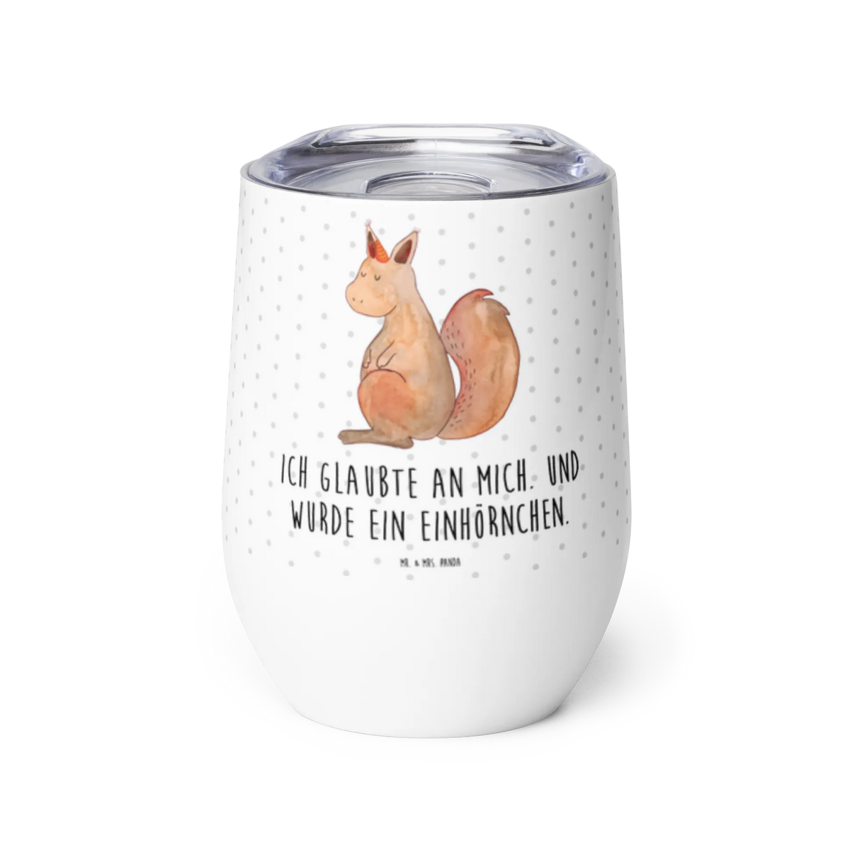 Wine cup unicorn Believe squirrel