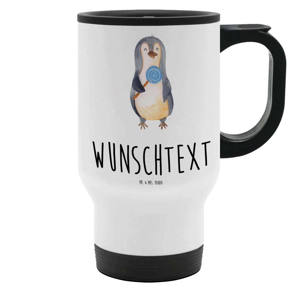 Personalisierter Thermobecher Pinguin Lolli