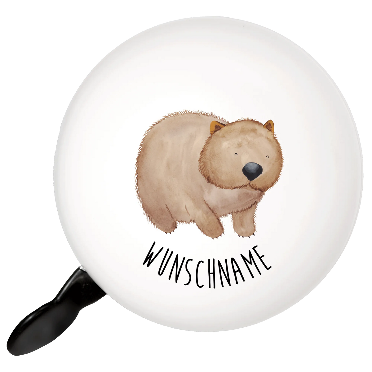 Personalizowany dzwonek rowerowy Wombat Motywy zwierzęce, dobra energia, zabawne powiedzonka, zwierzęta
