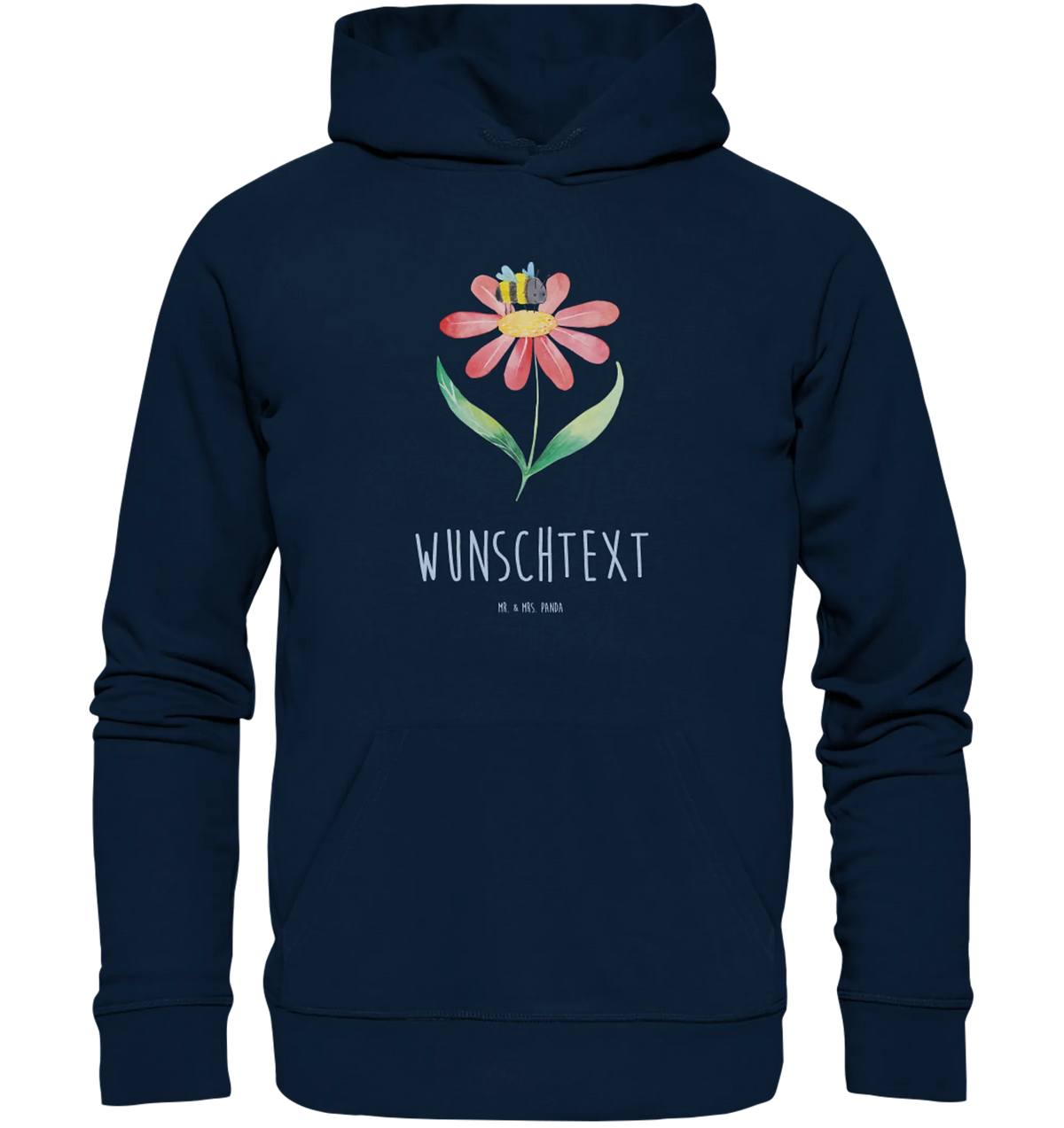 Personalized hoodie bumblebee flower cute, small animals, card, gift ideas, gifts, animal lover, special gifts, good mood, funny sayings, hand drawn, cute animal motives, wasp, bumblebees, field, nature, fluffy, bumble bee, flower