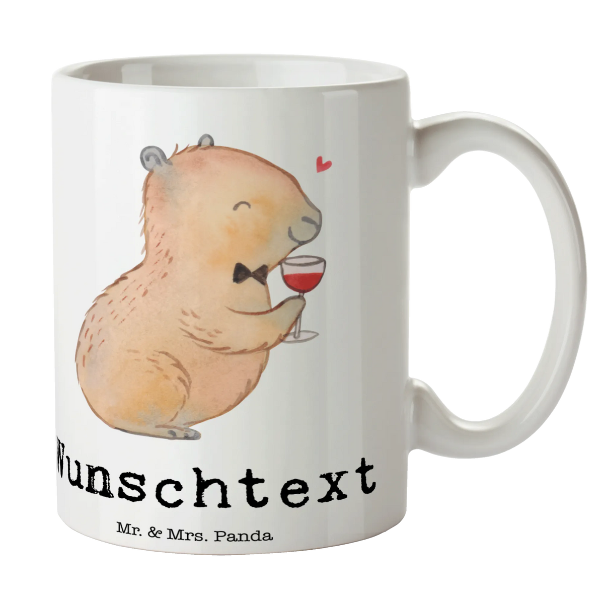 Personalised cup Capybara wine small animals, cute, funny, cute animal motives, hand drawn, small world, funny sayings, good mood, happy, gifts, gift ideas, special gifts, animal lover, card