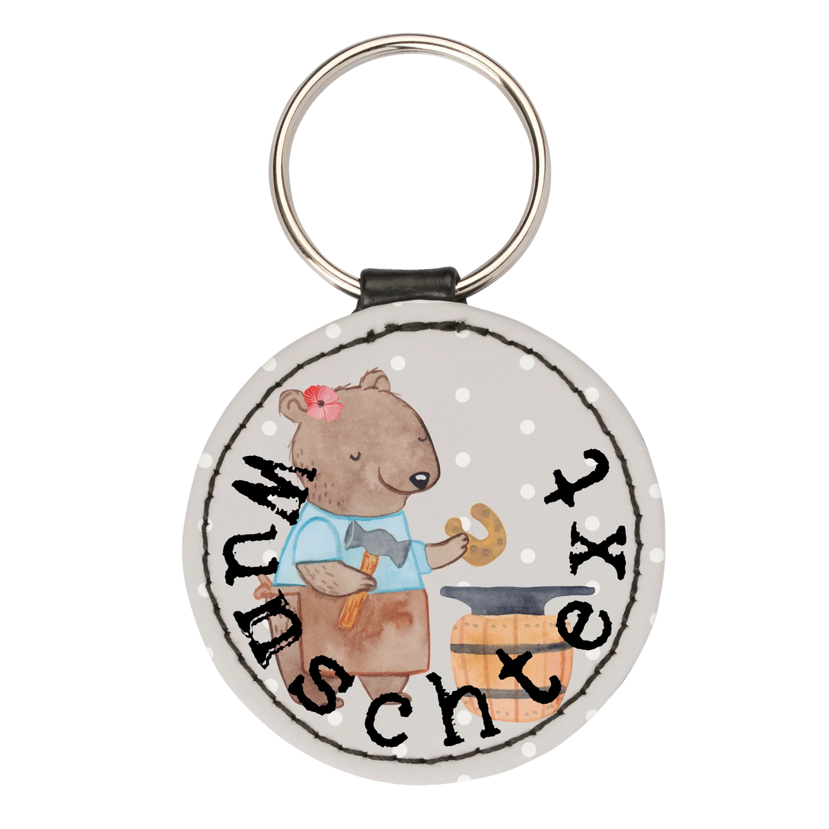 Personalised key ring female blacksmith Heart gift, gift idea, best, farewell gift, passing exam, anniversary, retirement, promotion, job start, sayings, funny, profession