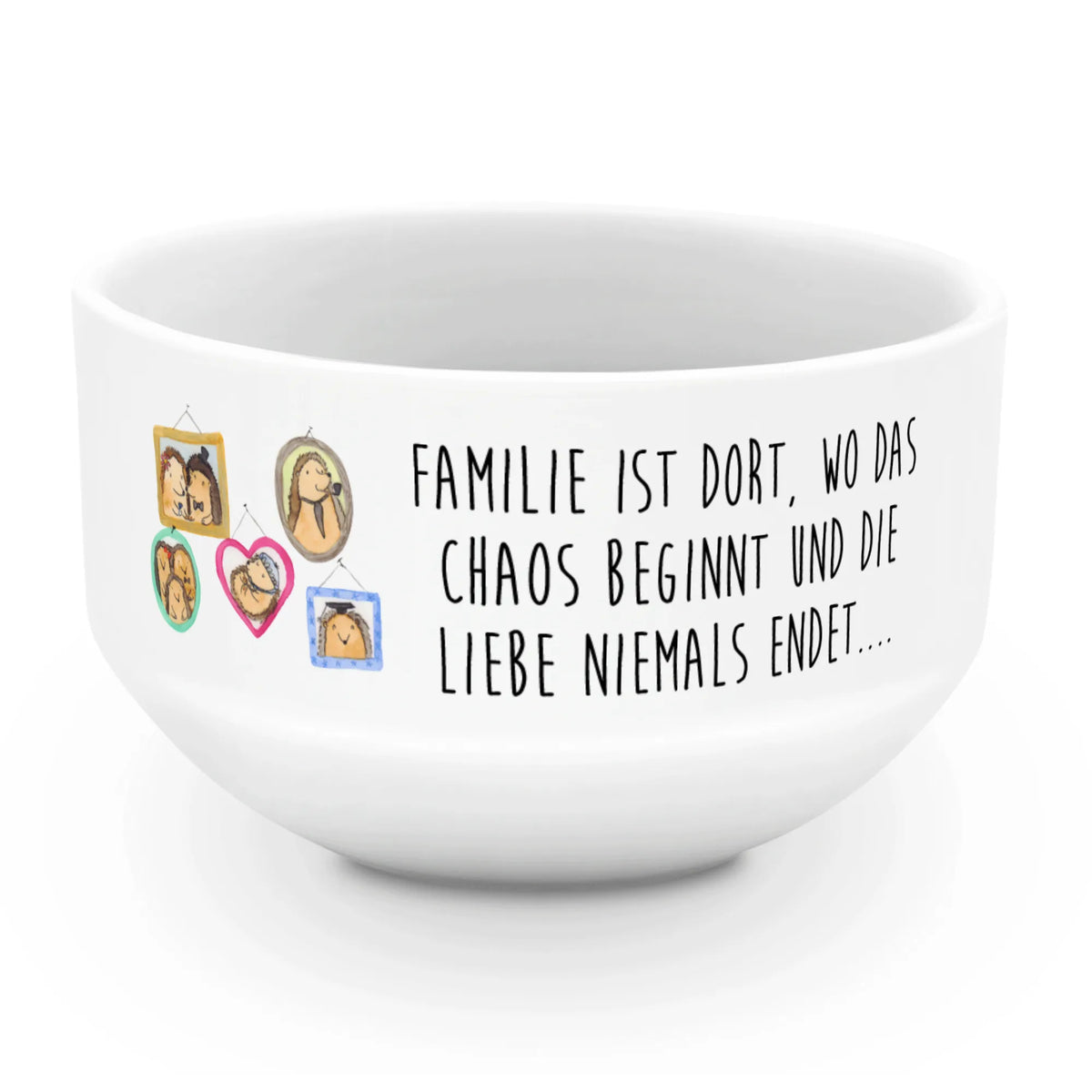 Muesli Bowl Hedgehog family Father's Day, Mother's Day, hedgehogs, mum, pictures, solidarity