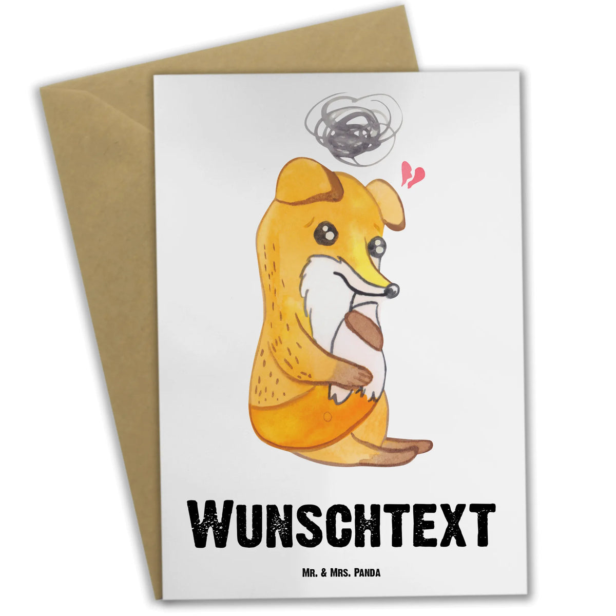 Spersonalizowana kartka z życzeniami lis Depresje Personalisierte Klappkarte, Personalisierte Karte, Grußkarte personalisierbar, Grußkarten Personalisiert, grußkarte personalisiert, individuelle grußkarte, Personalisierte Grußkarte, Depressionen, Depressiv, Fuchs