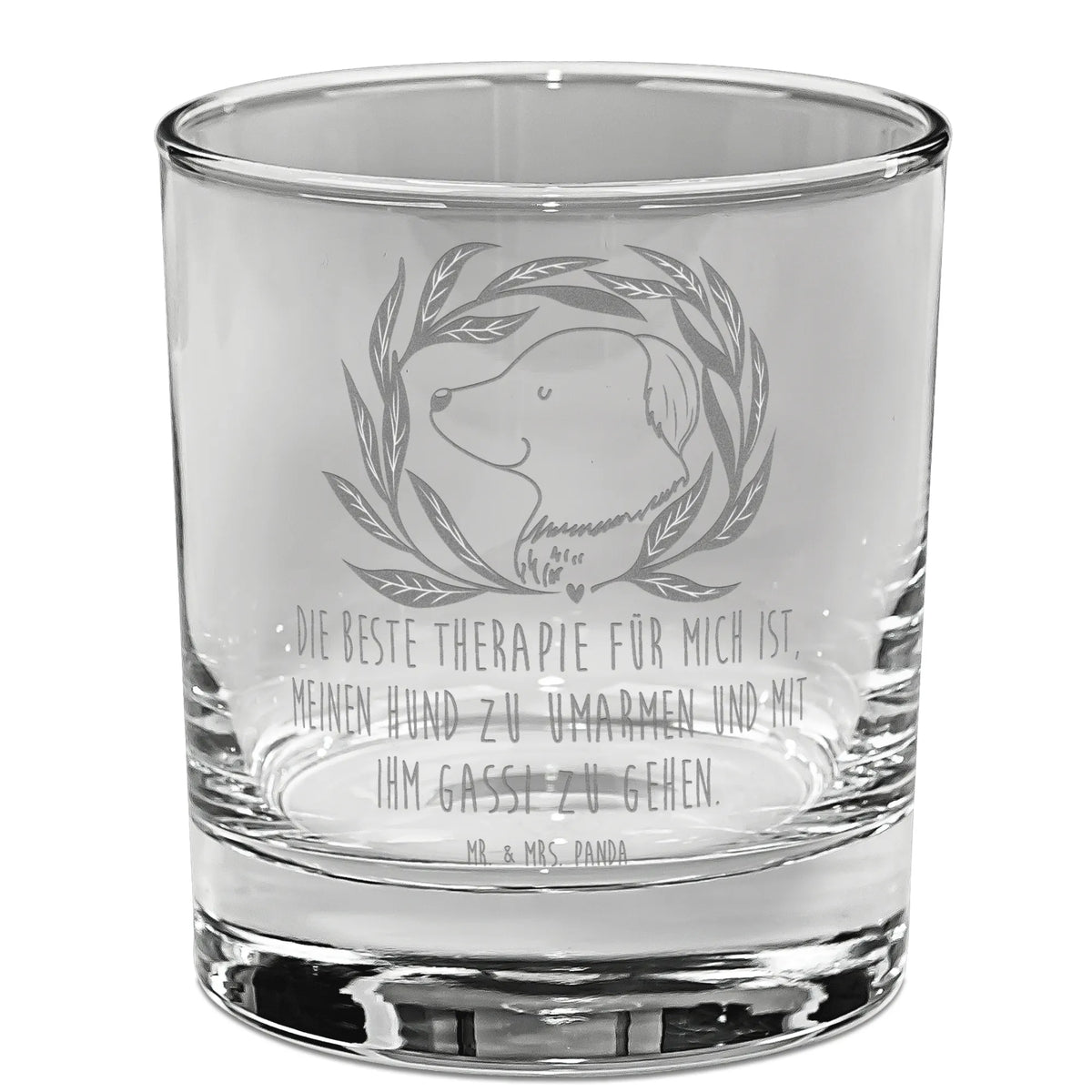 Szklanka do whisky pies kwiaty Pies, motyw psa, zwierzę domowe, rasa psa, miłośnik zwierząt, właściciel psa, powiedzenia