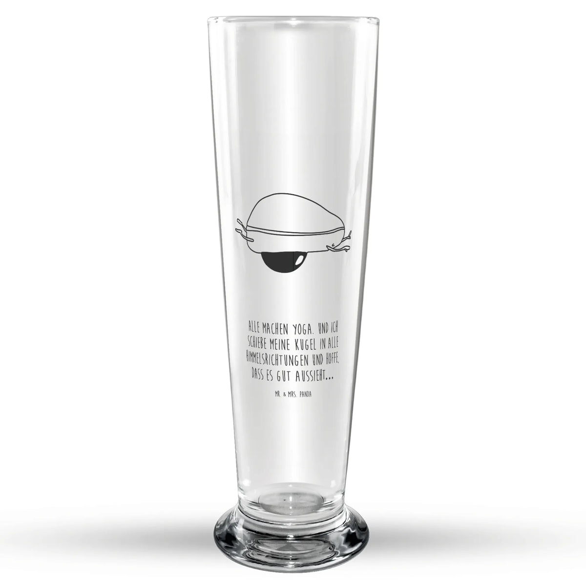Weizenglas Avocado Yoga Bier Glas, Weißbierglas, Bierglas, Mr & Mrs Panda Weizenglas, Weizen Glas, Weizenbier Glas, Avocado, Veggie, Vegan, Gesund, Avocado Yoga Vegan