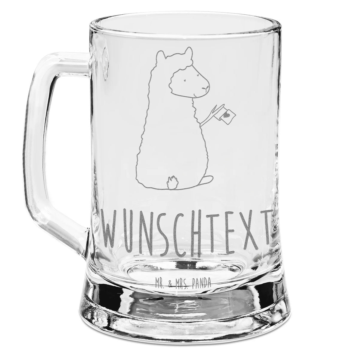 Personalized Engraved Beer Mug alpaca banner alpaca, llama, pako, camel, Peru, animal, favourite animal, Alpaca, alpacas, llamas, love