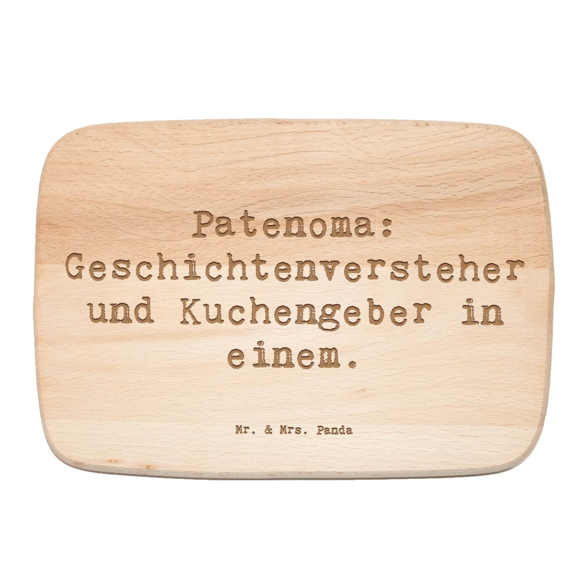 Serving board Saying Patenoma: Geschichtenversteher und Kuchengeber in einem. cutting board, Board, breakfast board, Family, Father's Day, Mother's Day, brother, sister, Mom, Dad