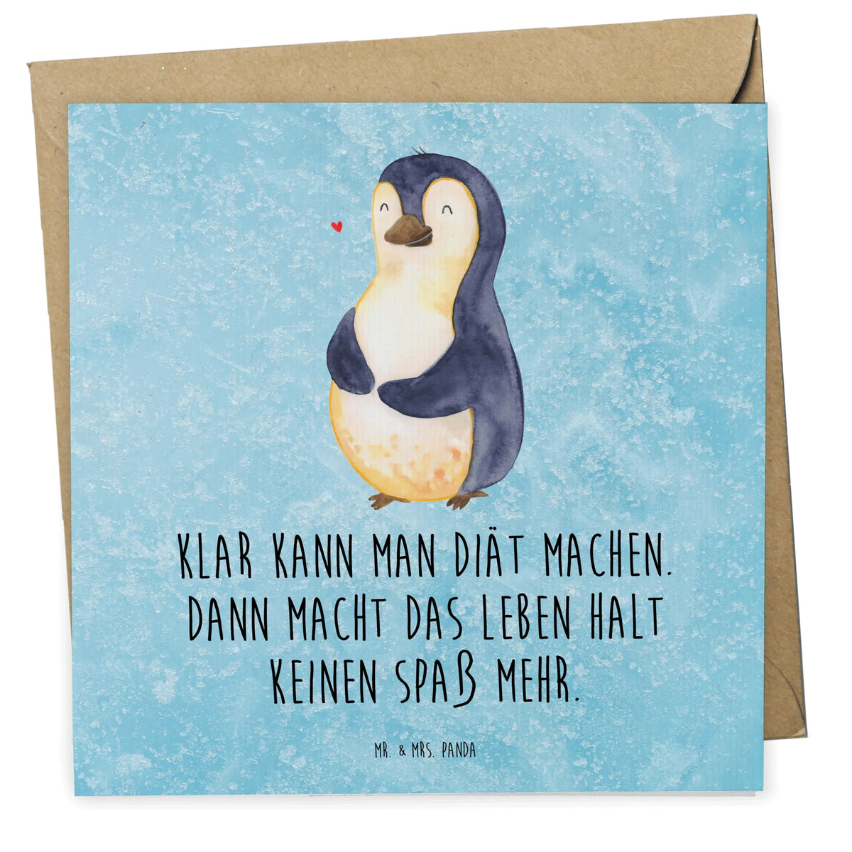 Deluxe Card Penguin diet Penguins, North Pole, penguins, body love, self-love, diet, self-respect, weight, losing weight