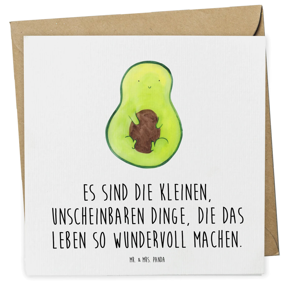 Deluxe Card avocado core vegetables, saying life, avocado seed, plant, seed
