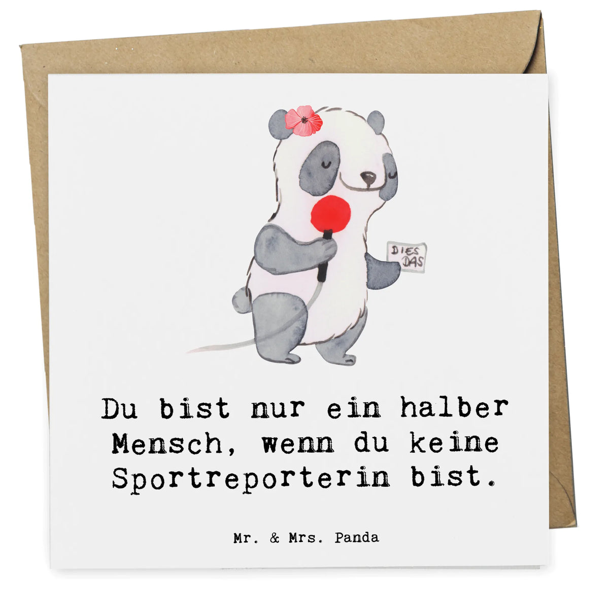 Deluxe Karte Sportreporterin Herz
