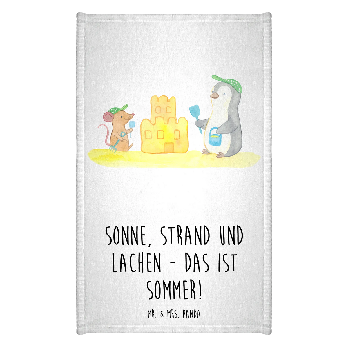 Guest towel Sonne, Strand und Lachen - das ist Sommer! vacation themes, products for vacationers, summer products, summer themes