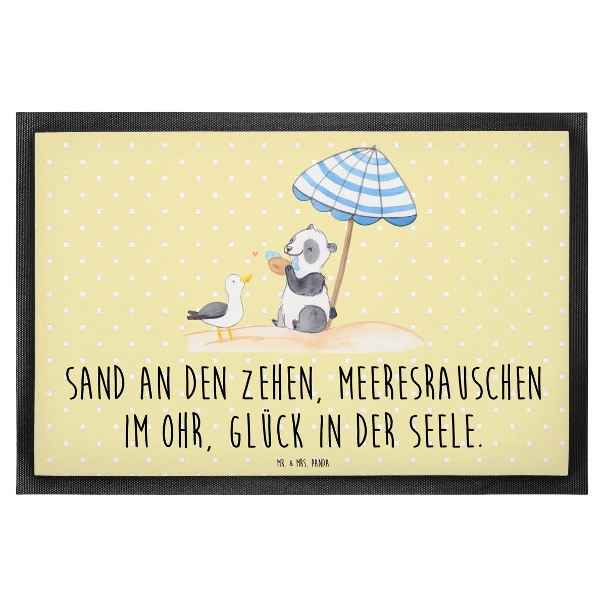 wycieraczka Sand an den Zehen, Meeresrauschen im Ohr, Glück in der Seele. Lato, motywy letnie, motywy wakacyjne, produkty letnie, produkty dla urlopowiczów